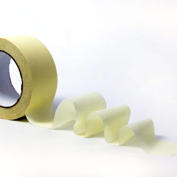 Roll of masking tape on white